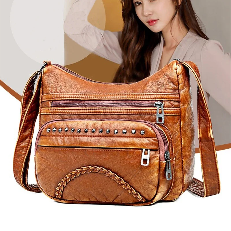 Ladies Bag Women Bag 2021 Shoulder Bag Messenger Bag Fashion PU Leather Women's Bag Mother Crossbody Purse Vintage for Women
Ladies Bag Women Bag 2021 Shoulder Bag Messenger Bag Fashion PU Leather Women's Bag Mother Crossbody Purse Vintage for Women