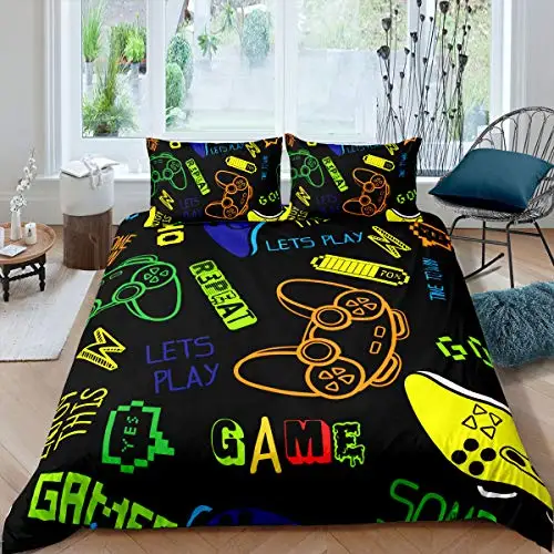 3D Printed Boy Gamepad Duvet Cover with Pillow Cover Bedding Set Single Double Twin Full Queen King Size Bed Set Bedroom Decor
3D Printed Boy Gamepad Duvet Cover with Pillow Cover Bedding Set Single Double Twin Full Queen King Size Bed Set Bedroom Decor