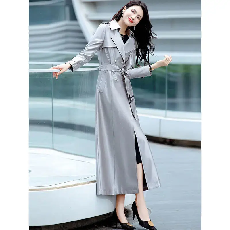FTLZZ Spring Autumn New Women Long Waist Slim Double Breasted Long sleeve Coat Casual Fashion Elegant Knee-Length Windbreaker
FTLZZ Spring Autumn New Women Long Waist Slim Double Breasted Long sleeve Coat Casual Fashion Elegant Knee-Length Windbreaker