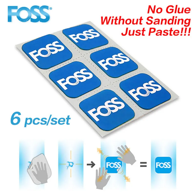 

FOSS 6pcs/Set Bicycle Tire Patch Repair Tool MTB Road Bike Tube Repair Pad Tool Inner parches bicicleta Bicycle Repairing Tool