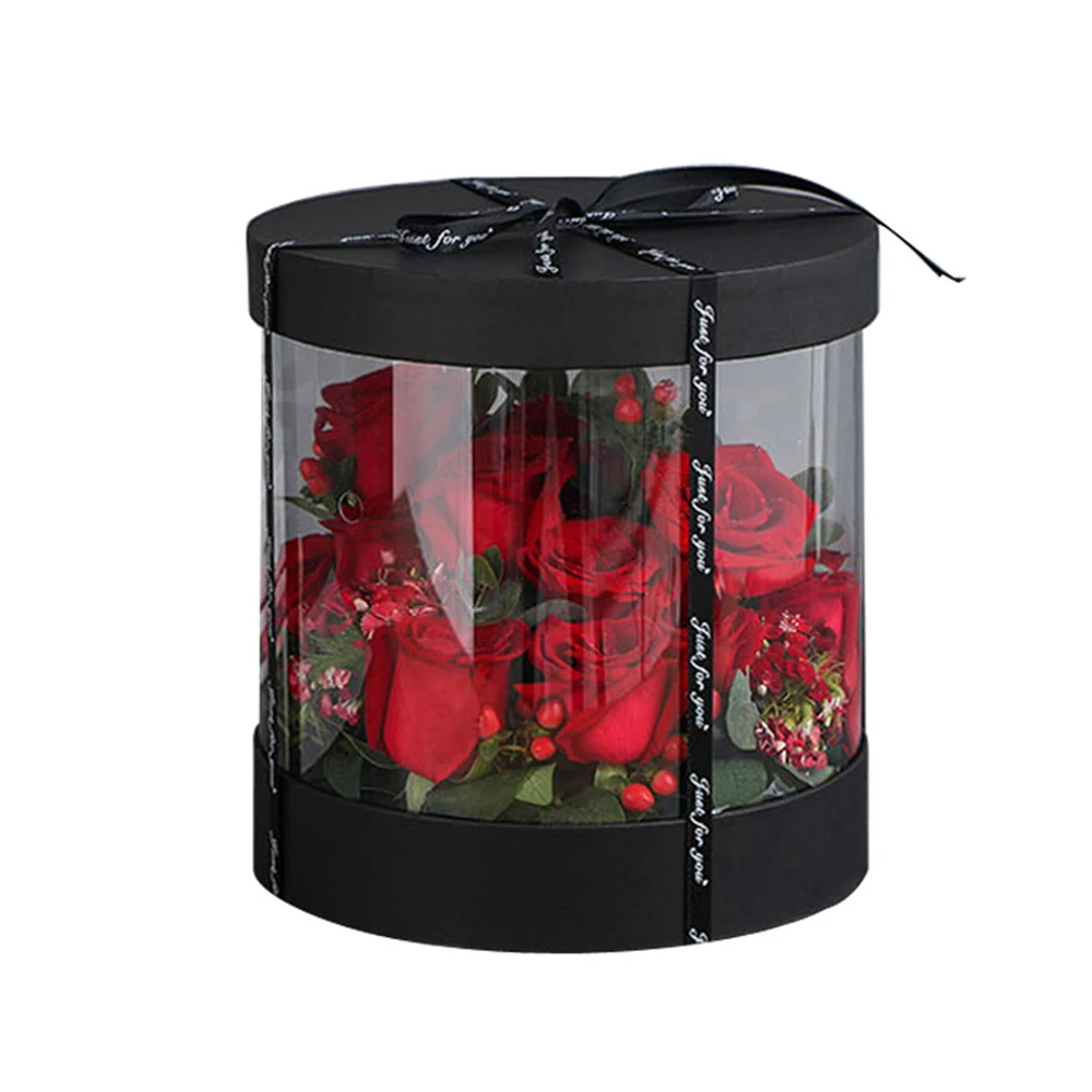Round Crystal Clear PVC Flower Wedding Boxes Birthday Flower Gift Packaging Home Office Craft Show Storage Gift Flower Box
Round Crystal Clear PVC Flower Wedding Boxes Birthday Flower Gift Packaging Home Office Craft Show Storage Gift Flower Box