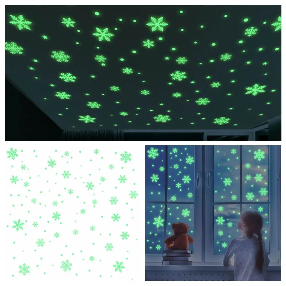 Self-adhesive Static Luminous Snow Stickers Glow In The Dark Christmas Window Clings Shopwindow Snowflakes Decals Ornament
Self-adhesive Static Luminous Snow Stickers Glow In The Dark Christmas Window Clings Shopwindow Snowflakes Decals Ornament