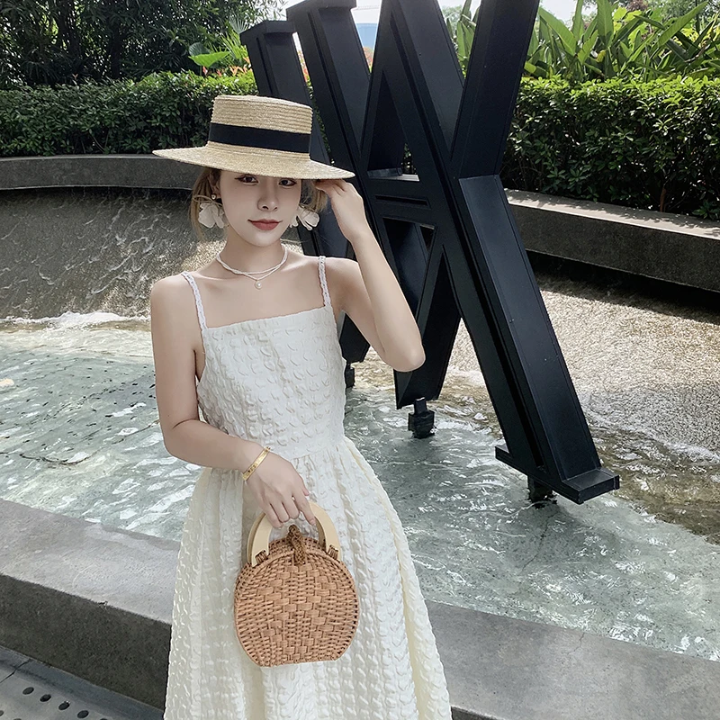 COIGARSAM Women Beach Dress Summer 2021 New Office Lady Vintage Sleeveless Solid Spaghetti Strap High Waist Apricot Dresses Traf
COIGARSAM Women Beach Dress Summer 2021 New Office Lady Vintage Sleeveless Solid Spaghetti Strap High Waist Apricot Dresses Traf