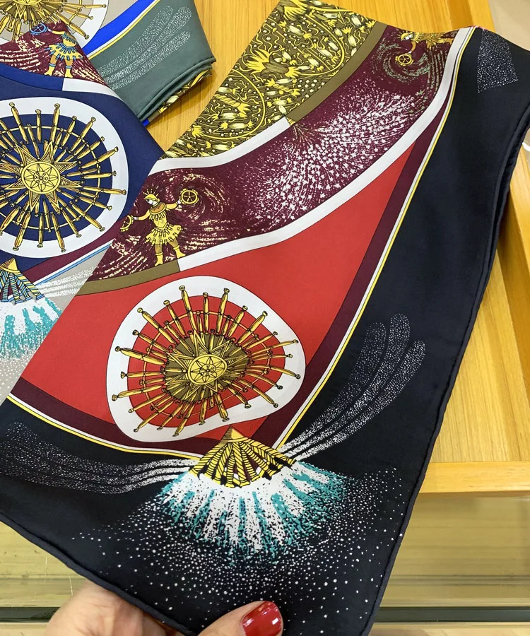 KMS Knight Silk Twill Sand-Washed Scarf Shawl Large Square Scarf Shawl 90*90CM/55G
KMS Knight Silk Twill Sand-Washed Scarf Shawl Large Square Scarf Shawl 90*90CM/55G