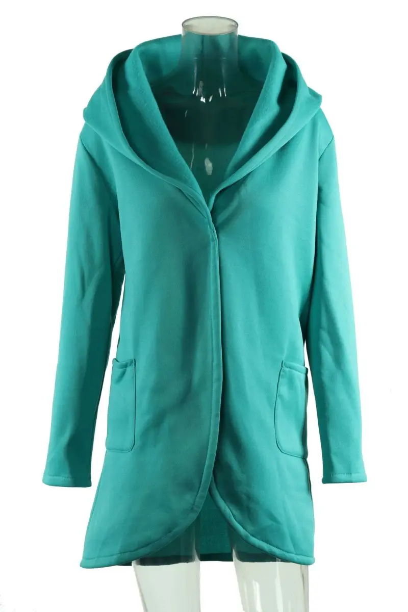 European and American Autumn and Winter One-button Hooded Long-sleeved Loose Cardigan Sweater Coat Women
European and American Autumn and Winter One-button Hooded Long-sleeved Loose Cardigan Sweater Coat Women