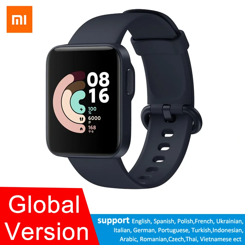 Xiaomi Mi Watch Lite Bluetooth Smart Watch GPS 5ATM Waterproof SmartWatch Fitness Heart Rate Monitor mi band Global Version
Xiaomi Mi Watch Lite Bluetooth Smart Watch GPS 5ATM Waterproof SmartWatch Fitness Heart Rate Monitor mi band Global Version