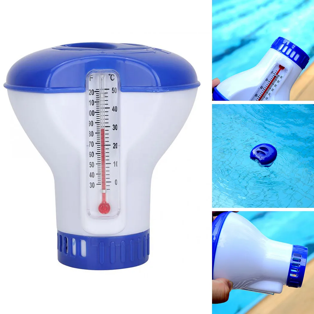 Bromine Tablets Floating Dispenser With Thermometer Hot Tub Swimming Pool String For Spas Hot Tubs Swimming Accessories Tools
Bromine Tablets Floating Dispenser With Thermometer Hot Tub Swimming Pool String For Spas Hot Tubs Swimming Accessories Tools