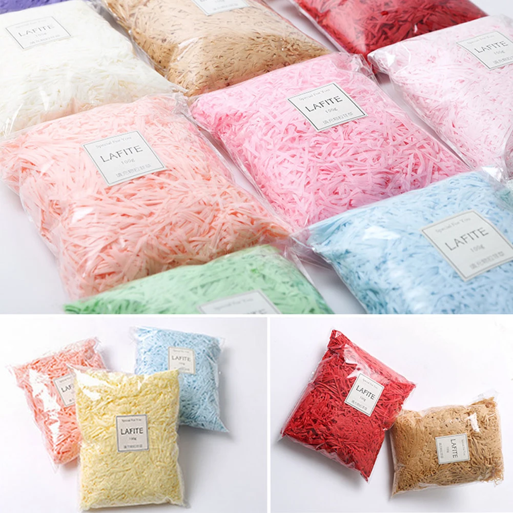 100g Colorful Shredded Paper Gift Box Lafite Paper Raffia Filler DIY Wedding Birthday Party Decor Packaging Gift Shred Paper
100g Colorful Shredded Paper Gift Box Lafite Paper Raffia Filler DIY Wedding Birthday Party Decor Packaging Gift Shred Paper