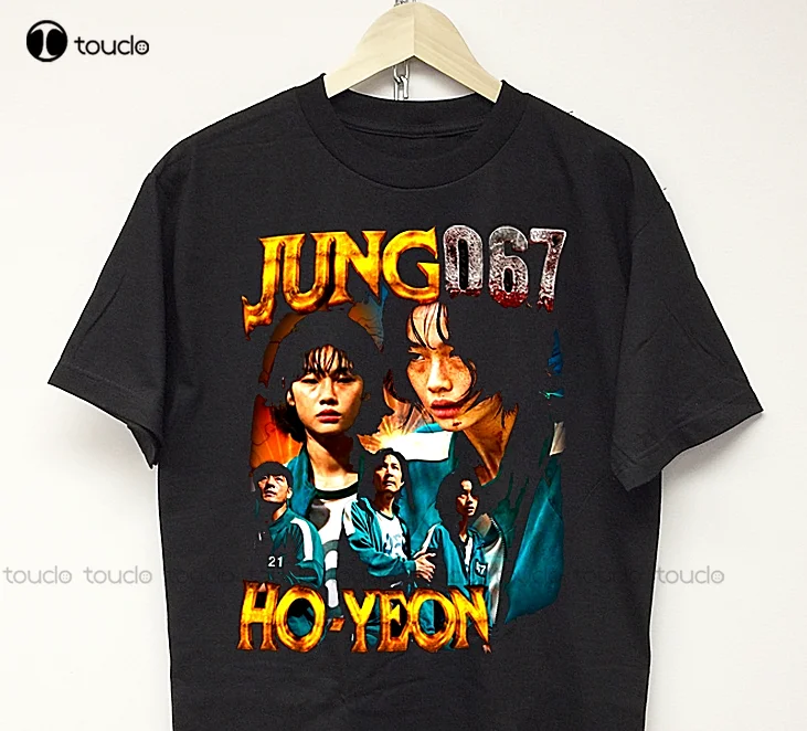 Футболка с принтом игры кальмар, белая мужская футболка унисекс с принтом Vtg Rap 067 Jung Ho Yeon Kang Sae Byeok э Дрейк Канье 
Футболка с принтом игры кальмар, белая мужская футболка унисекс с принтом Vtg Rap 067 Jung Ho Yeon Kang Sae Byeok э Дрейк Канье