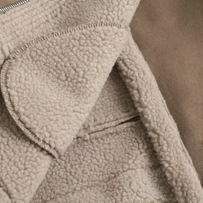 PUWD Vintage Woman Camel Thick Leather Coat with Fur 2020 Fashion Ladies Winter Warm Outerwear Female Cool Warm Zipper Jackets
PUWD Vintage Woman Camel Thick Leather Coat with Fur 2020 Fashion Ladies Winter Warm Outerwear Female Cool Warm Zipper Jackets