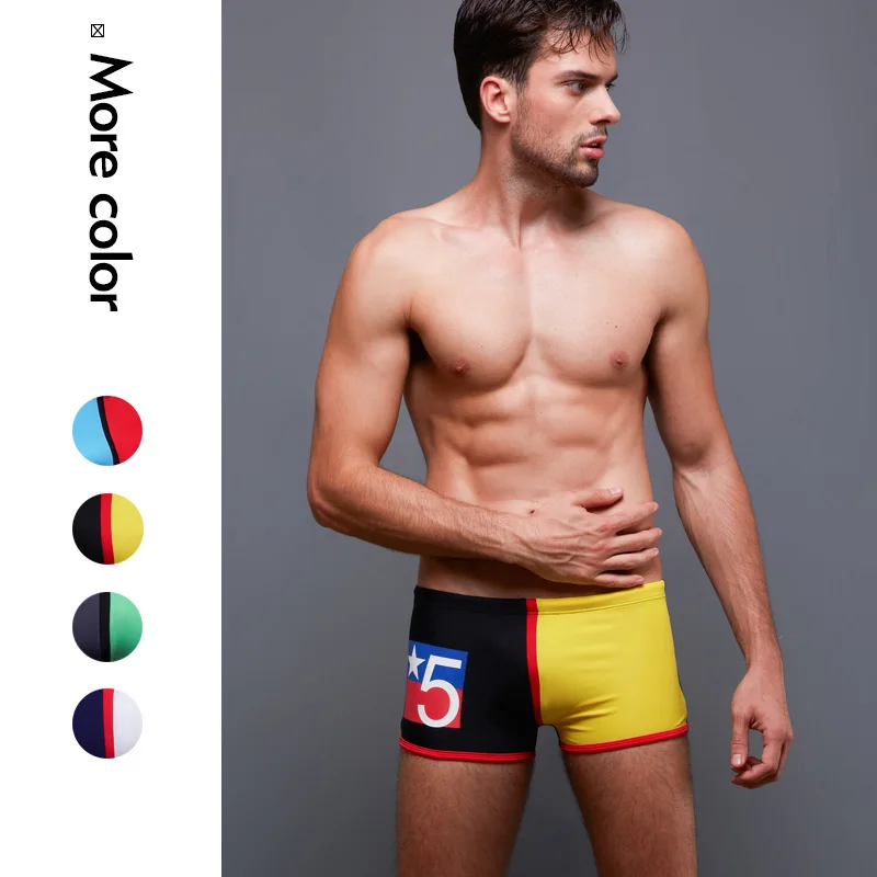 Men Swimming wear Hot Summer Man's Patchwork Swimsuits Soft & Comfortable Coll Man Beach Trunks Low-Rise Swim Men's Boxers
Men Swimming wear Hot Summer Man's Patchwork Swimsuits Soft & Comfortable Coll Man Beach Trunks Low-Rise Swim Men's Boxers
