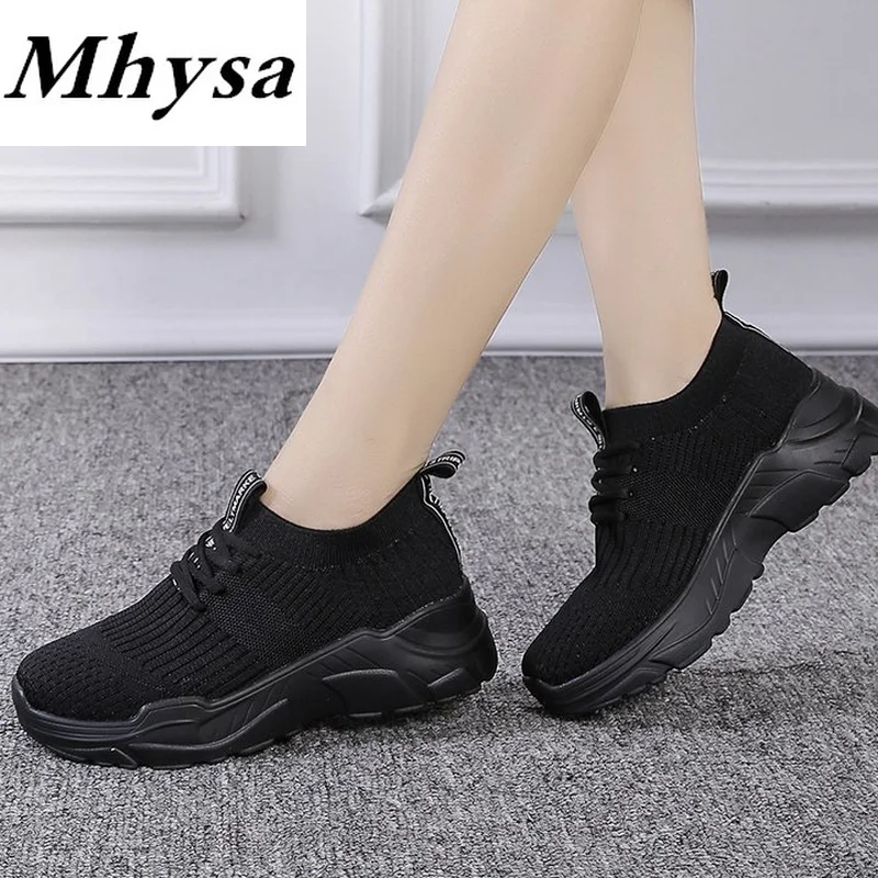 Women White Sneakers 2021 Fashion Knitted Vulcanized Shoes Platform Lace-up Mesh Breathable Women Casual Shoes Tenis Feminino
Women White Sneakers 2021 Fashion Knitted Vulcanized Shoes Platform Lace-up Mesh Breathable Women Casual Shoes Tenis Feminino
