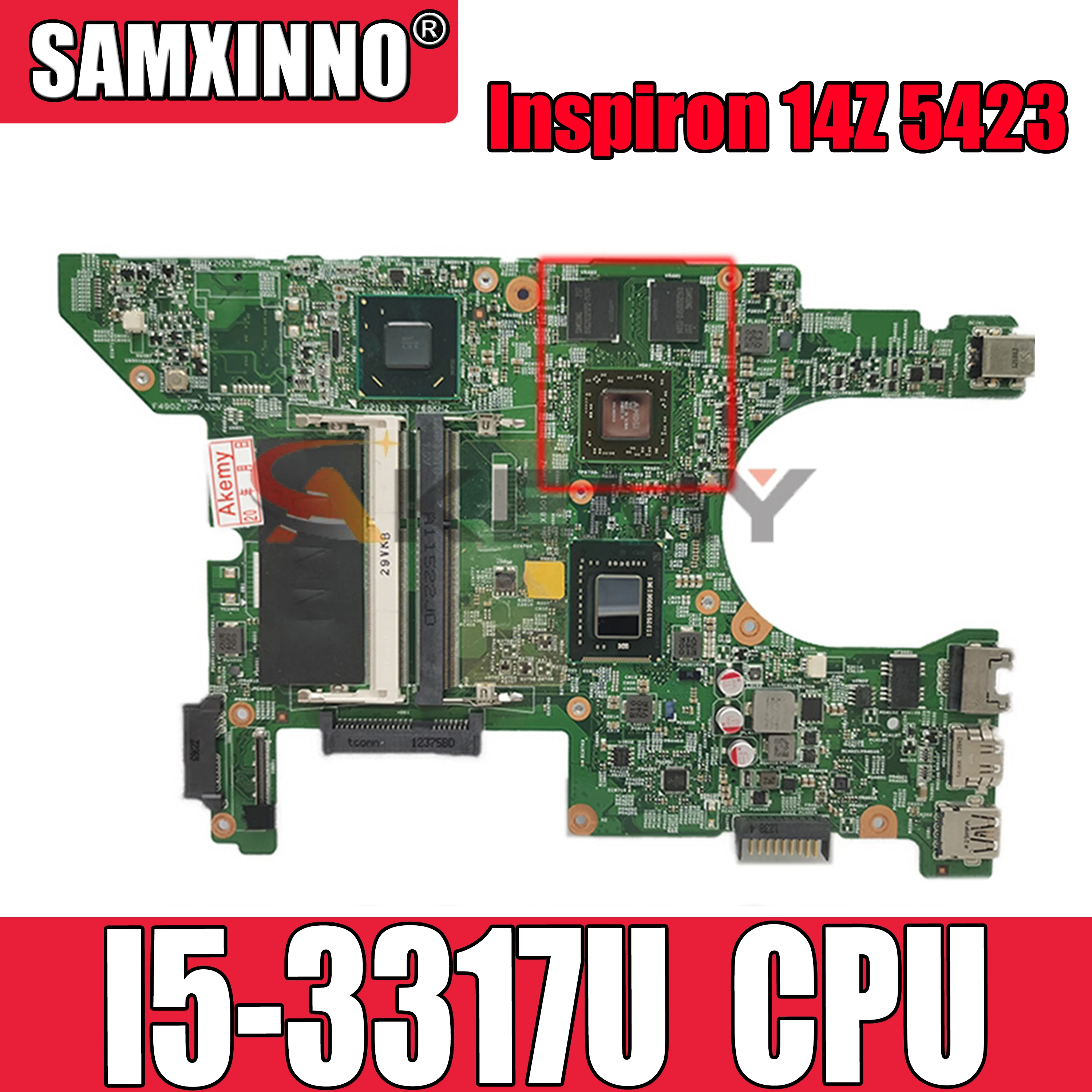 Original Laptop motherboard For DELL Inspiron 14Z 5423 I5-3317U SR0N8 Mainboard CN-0MRRJR 0MRRJR DMB40 11289-1
Original Laptop motherboard For DELL Inspiron 14Z 5423 I5-3317U SR0N8 Mainboard CN-0MRRJR 0MRRJR DMB40 11289-1