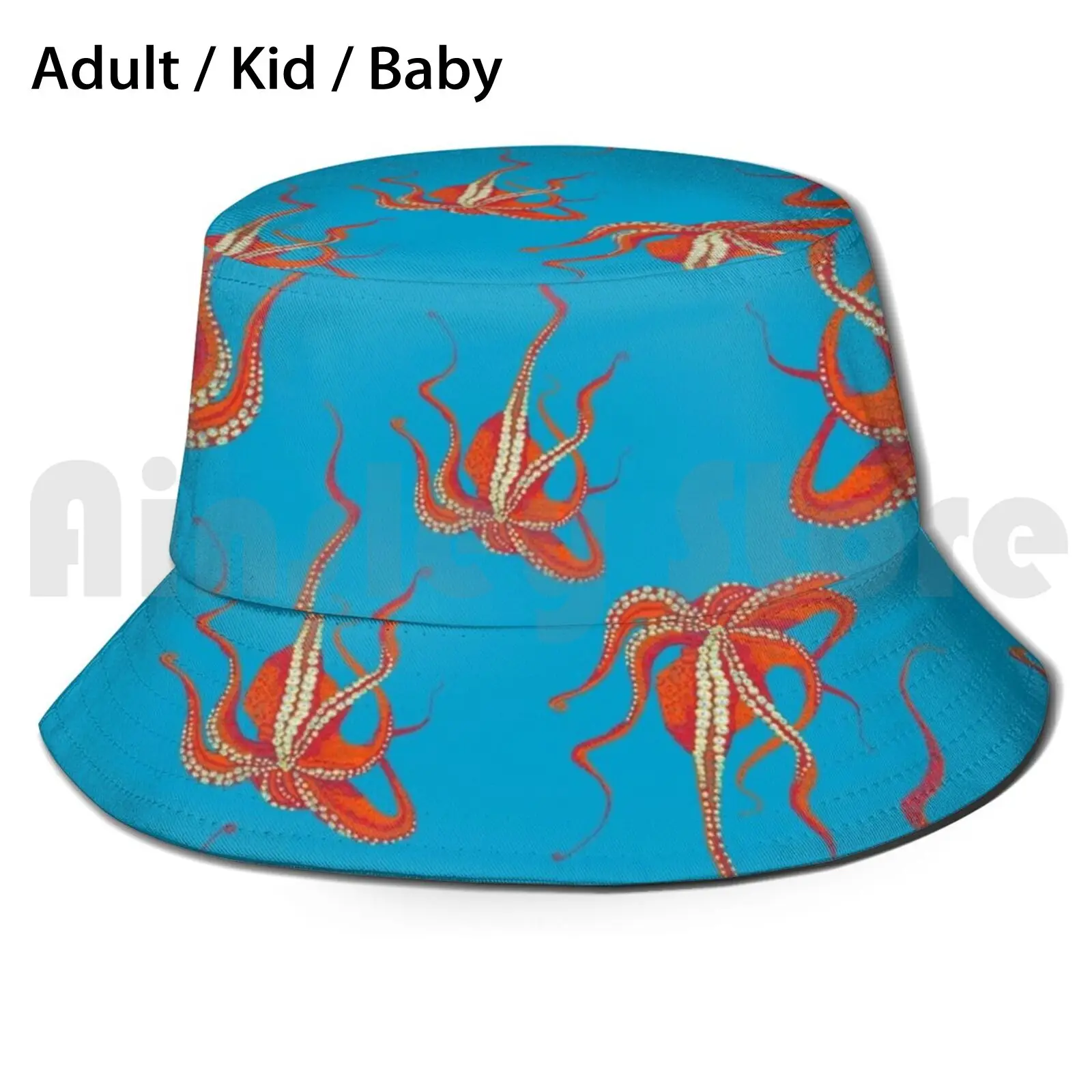 Stitches : Octopus Sun Hat Foldable UV Protection Graphic Design Embroidery Sea Ocean Octopus Stitches Red Blue Sea
Stitches : Octopus Sun Hat Foldable UV Protection Graphic Design Embroidery Sea Ocean Octopus Stitches Red Blue Sea