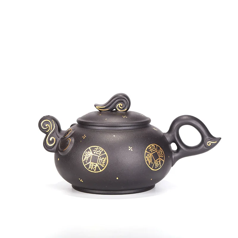 Dahongpao Gold-painted German Clock Pot Zisha Teapot Yixing Handmade Pot Kung-fu Teaware Purple Clay Drinkware For Puer Green
Dahongpao Gold-painted German Clock Pot Zisha Teapot Yixing Handmade Pot Kung-fu Teaware Purple Clay Drinkware For Puer Green