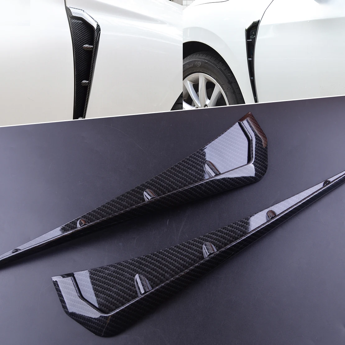 beler 2pcs ABS Left & Right Black Carbon Fiber Style Side Fender Vent Air Wing Cover Trim Fit For Honda Civic 2016 2017 2018
beler 2pcs ABS Left & Right Black Carbon Fiber Style Side Fender Vent Air Wing Cover Trim Fit For Honda Civic 2016 2017 2018