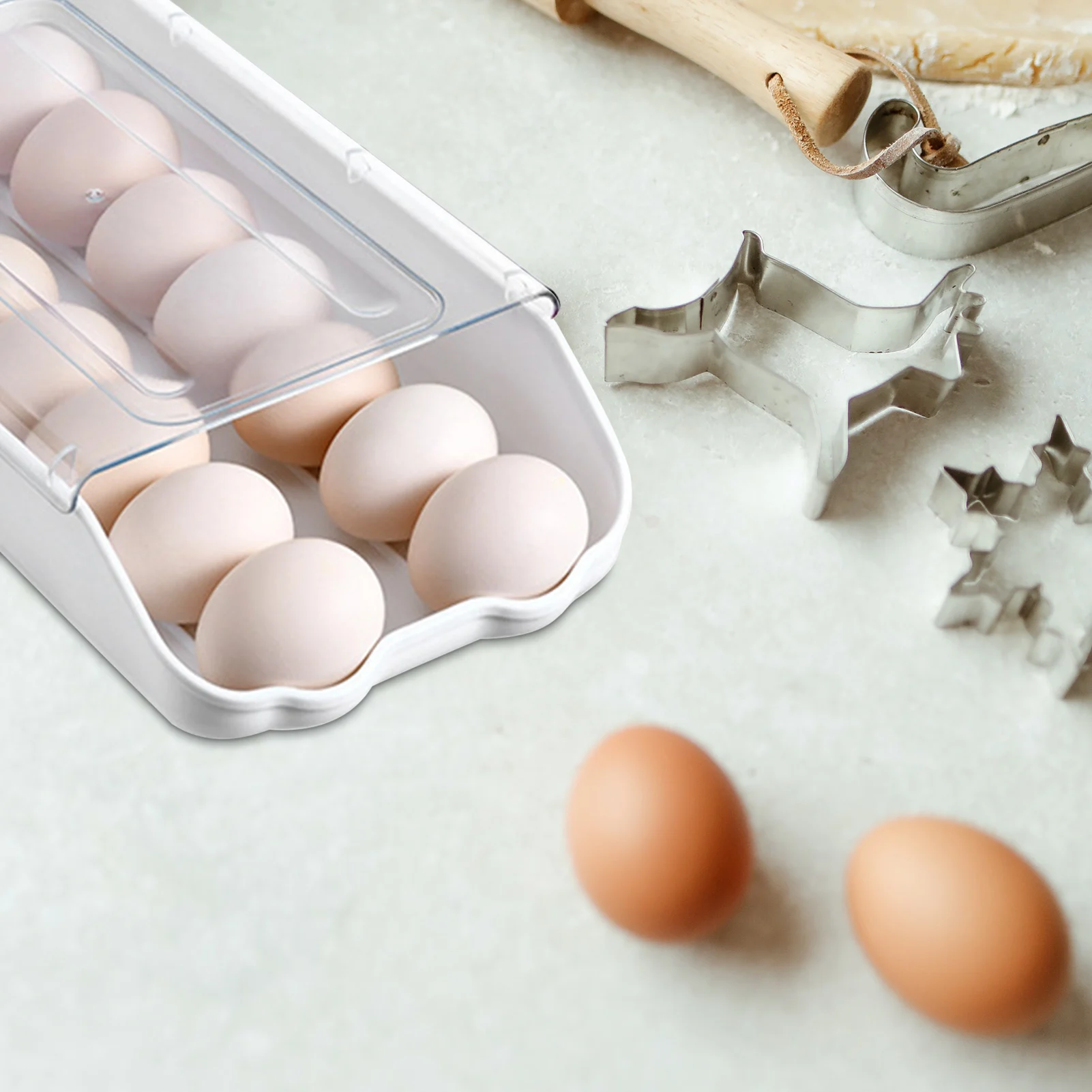 Plastic Kitchen Storage Refrigerator Storage Box Fridge Organizer Container Box Egg Dispenser Airtight Fresh Preservation
Plastic Kitchen Storage Refrigerator Storage Box Fridge Organizer Container Box Egg Dispenser Airtight Fresh Preservation