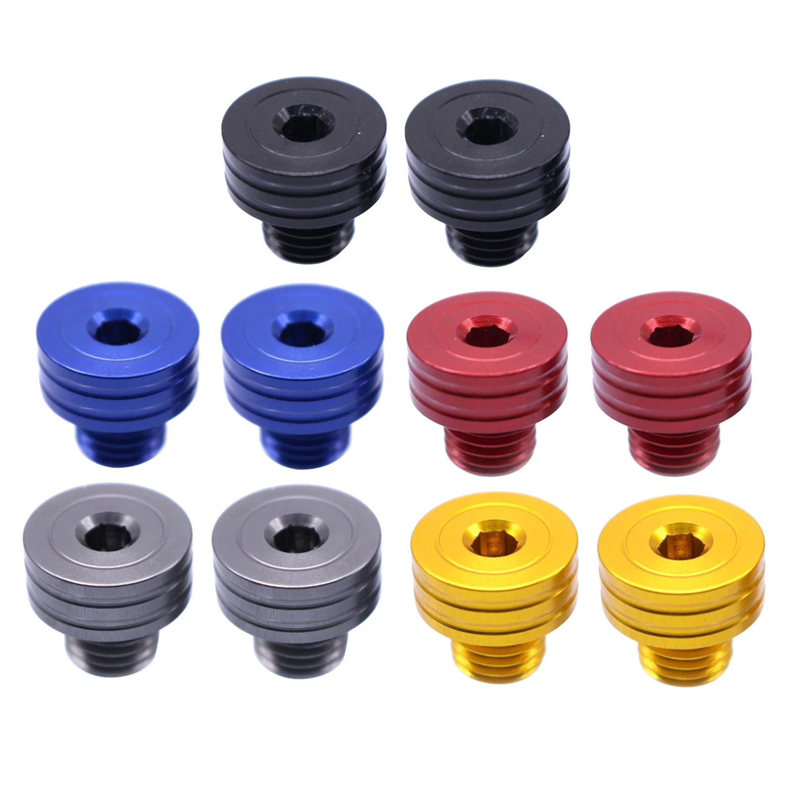 Aluminum 10mm M10 x 1.25 Rear View Mirror Hole Screws For YAMAHA NMAX125/150 MT-07 XJ6
Aluminum 10mm M10 x 1.25 Rear View Mirror Hole Screws For YAMAHA NMAX125/150 MT-07 XJ6