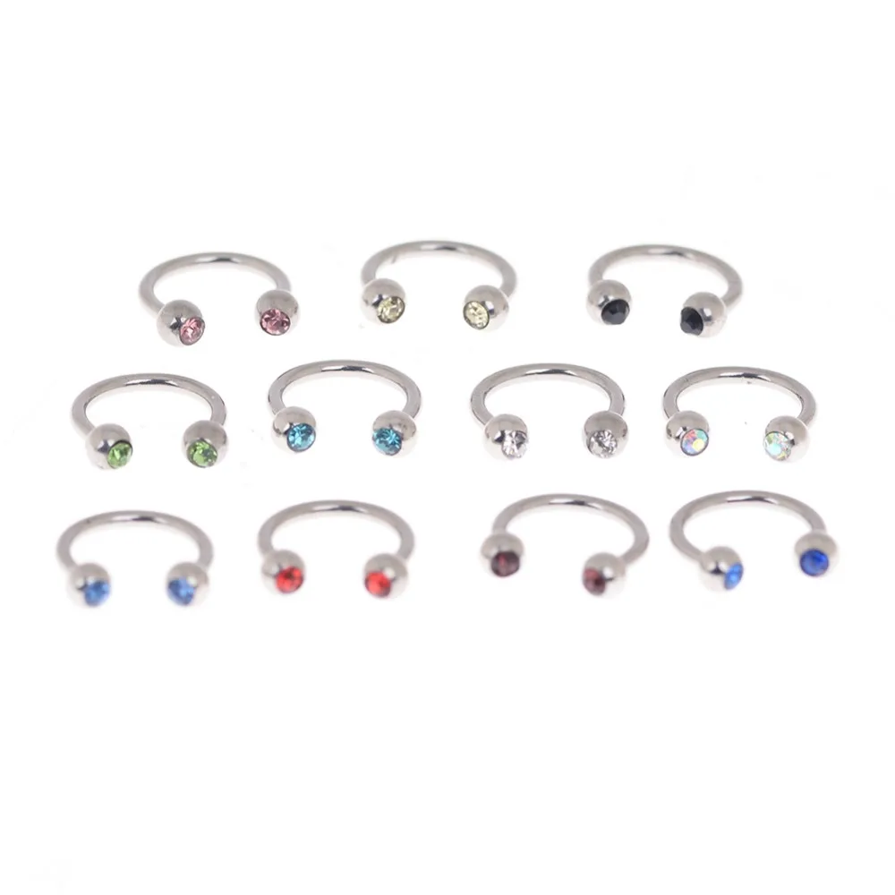 11 Colors Crystal Fake Nose Ring Septum 18G Stainless Steel Labret Lip Eyebrow Ring Body Piercing Jewelry Hose Hoop 1PC
11 Colors Crystal Fake Nose Ring Septum 18G Stainless Steel Labret Lip Eyebrow Ring Body Piercing Jewelry Hose Hoop 1PC