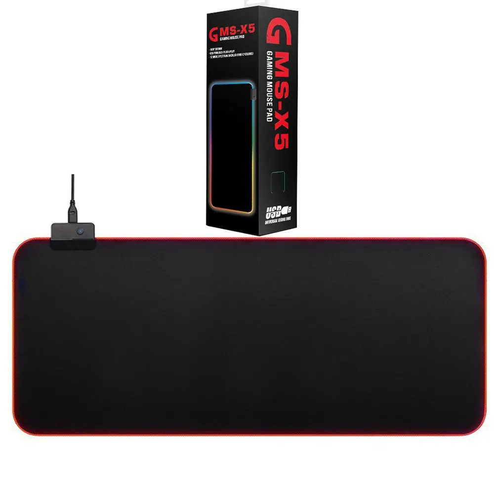 GMS-X5 800x300x4mm Colorful Symphony Glowing Mouse Pad Gaming Mouse Pad Soft Non-Slip Rubber Base Mouse Mat
GMS-X5 800x300x4mm Colorful Symphony Glowing Mouse Pad Gaming Mouse Pad Soft Non-Slip Rubber Base Mouse Mat