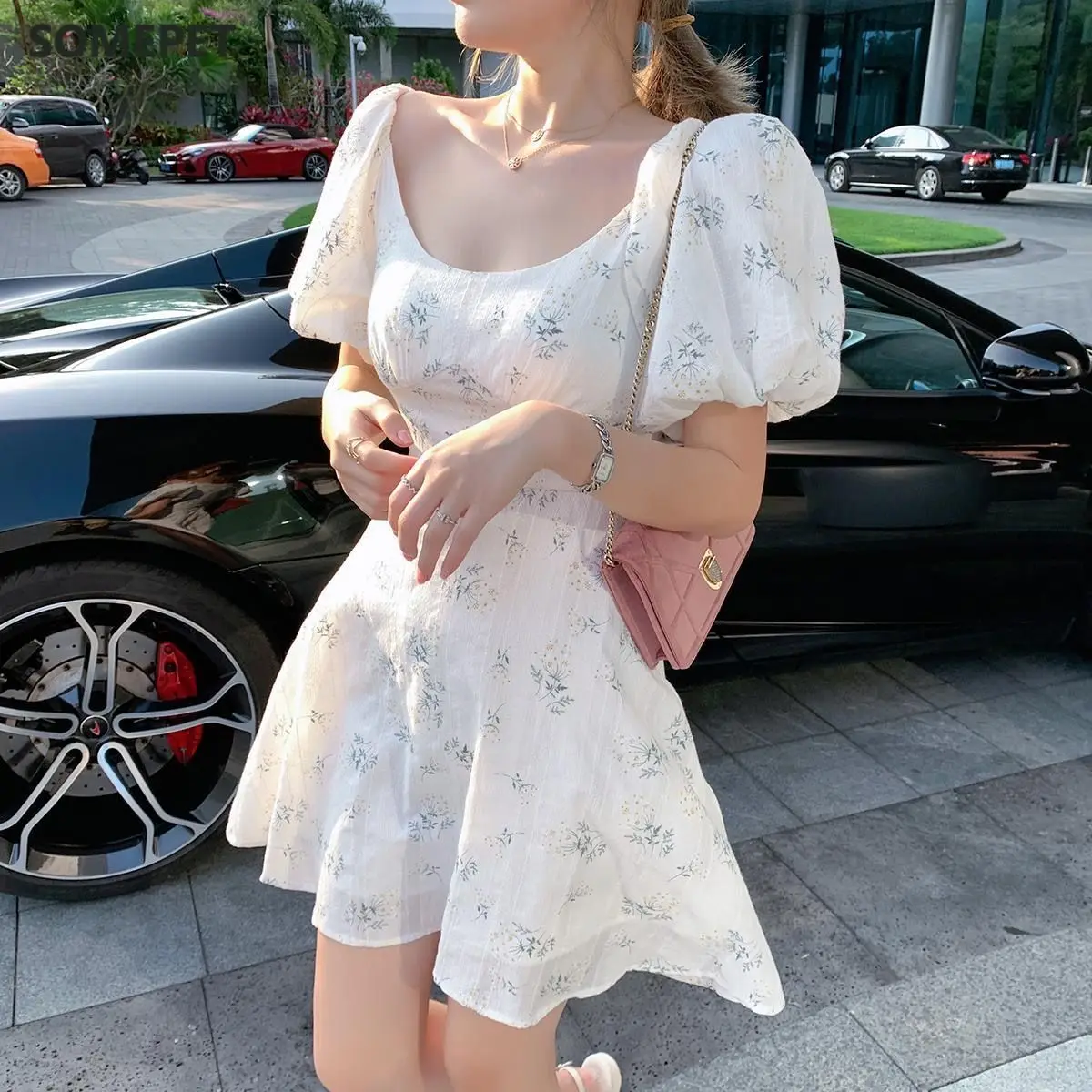 Puff Sleeve French Floral Print Maxi Mini Woman Dress Office Lady Korean Japan Style Kawaii Elegant Dress for Women Summer
Puff Sleeve French Floral Print Maxi Mini Woman Dress Office Lady Korean Japan Style Kawaii Elegant Dress for Women Summer