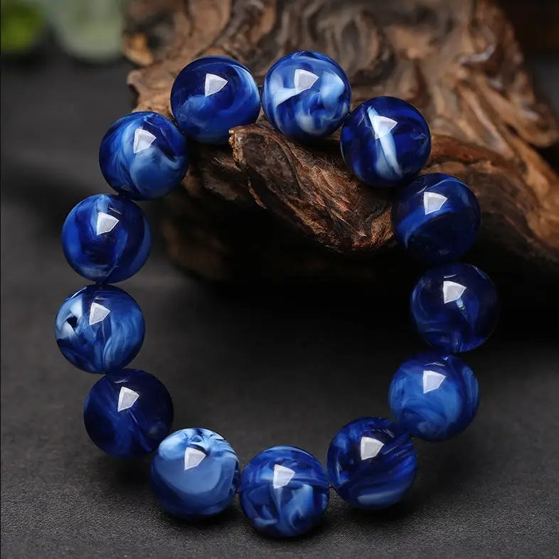 Real Blue Natural Amber Elastic Bead Bracelet Men Women Healing Jewelry Gifts Gemstone Bangle Beeswax Round Beads Beaded Bangles
Real Blue Natural Amber Elastic Bead Bracelet Men Women Healing Jewelry Gifts Gemstone Bangle Beeswax Round Beads Beaded Bangles
