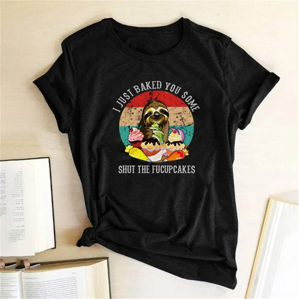 Sloth Print Women Women T-shirt Round Neck Short Sleeve Summer Cartoon Funny Tshirt Harajuku Tee Shirt Ropa De Verano Mujer 2020
Sloth Print Women Women T-shirt Round Neck Short Sleeve Summer Cartoon Funny Tshirt Harajuku Tee Shirt Ropa De Verano Mujer 2020