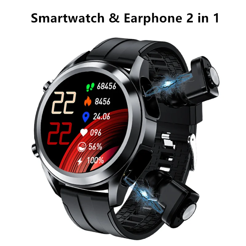 2 IN 1 TWS Wireless Earphones Earbuds Smart Watch men Heart Rate Fitess Tracker Weather V Xiaomi band Huawei relogio inteligente
2 IN 1 TWS Wireless Earphones Earbuds Smart Watch men Heart Rate Fitess Tracker Weather V Xiaomi band Huawei relogio inteligente
