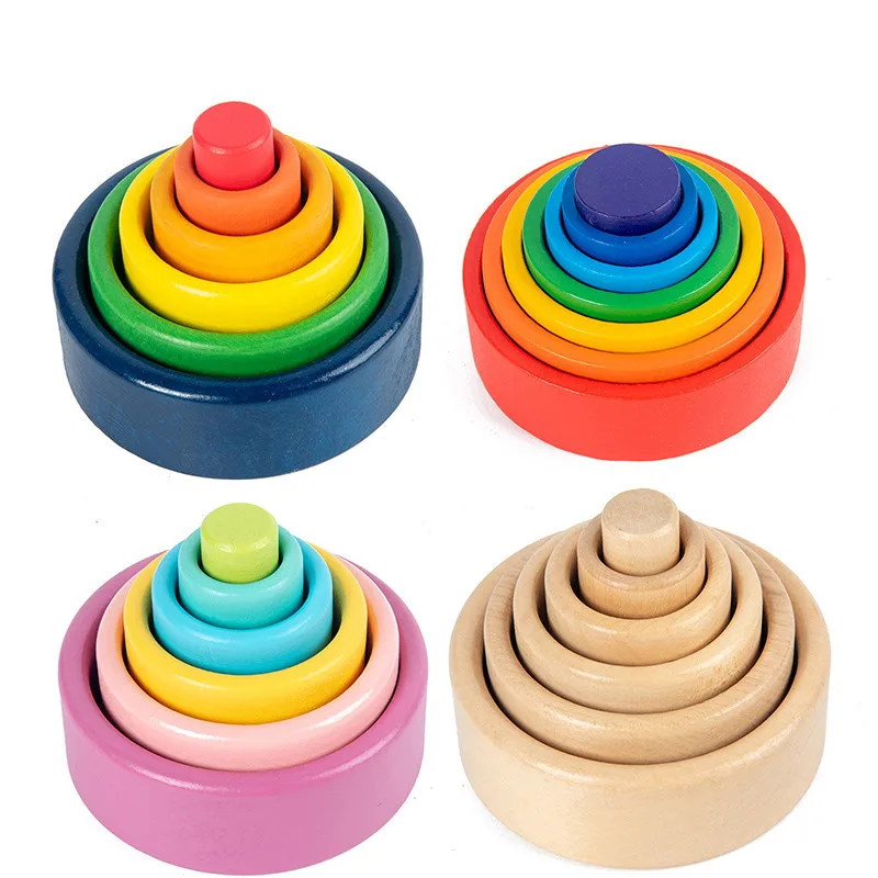Wooden Rainbow Nesting Bowls Stacking Blocks Nature Wood Stackable Game Creative Learning Educational Montessori Toys For Kids
Wooden Rainbow Nesting Bowls Stacking Blocks Nature Wood Stackable Game Creative Learning Educational Montessori Toys For Kids