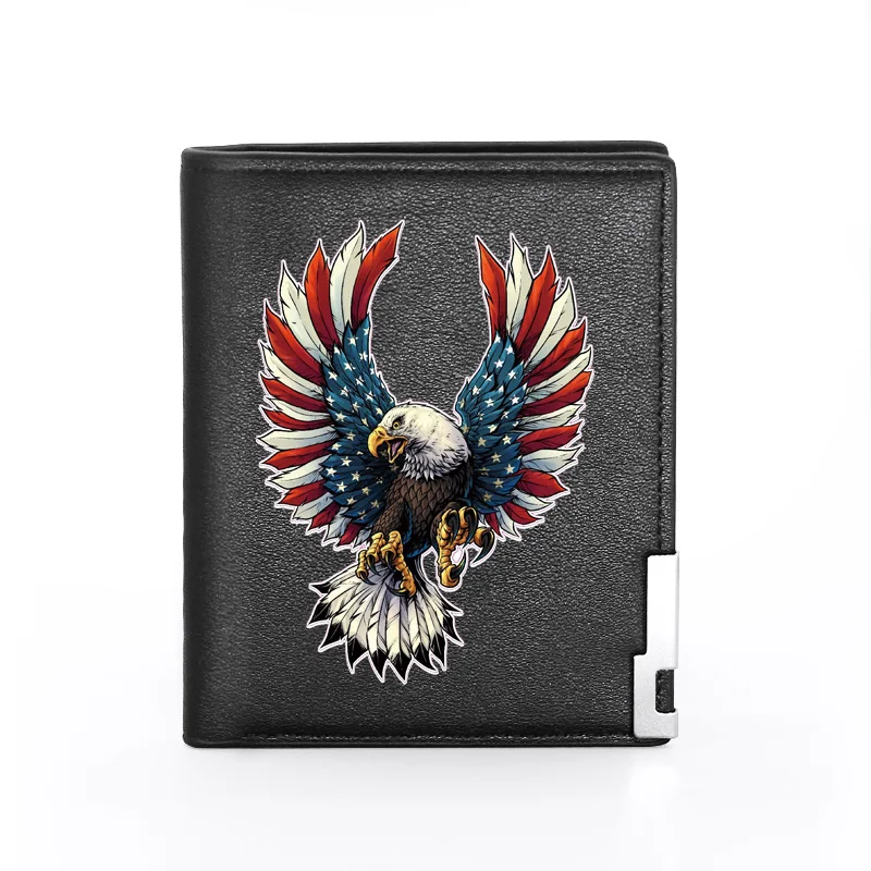 Fashion Men Women Leather Wallet Flying American Eagle Cover Billfold Slim Credit Card/ID Holders Inserts Money Bag Short Purses
Fashion Men Women Leather Wallet Flying American Eagle Cover Billfold Slim Credit Card/ID Holders Inserts Money Bag Short Purses