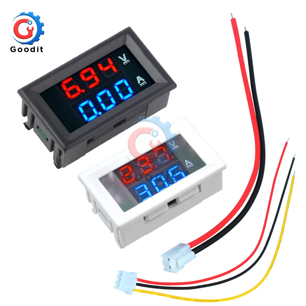 Dual LED Display Mini Digital Voltmeter Ammeter DC 100V 10A Panel Amp Volt Voltage Current Meter Tester 0.56" White/Black Case
Dual LED Display Mini Digital Voltmeter Ammeter DC 100V 10A Panel Amp Volt Voltage Current Meter Tester 0.56" White/Black Case