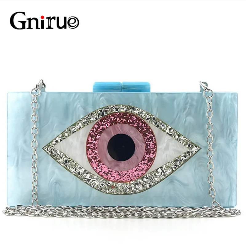 Evil Eye Bag Fashion Colorful Color Acrylic Bag Women Messenger Shoulder Clutches Lady Evening Bags Glitter Party Handbag Wallet
Evil Eye Bag Fashion Colorful Color Acrylic Bag Women Messenger Shoulder Clutches Lady Evening Bags Glitter Party Handbag Wallet