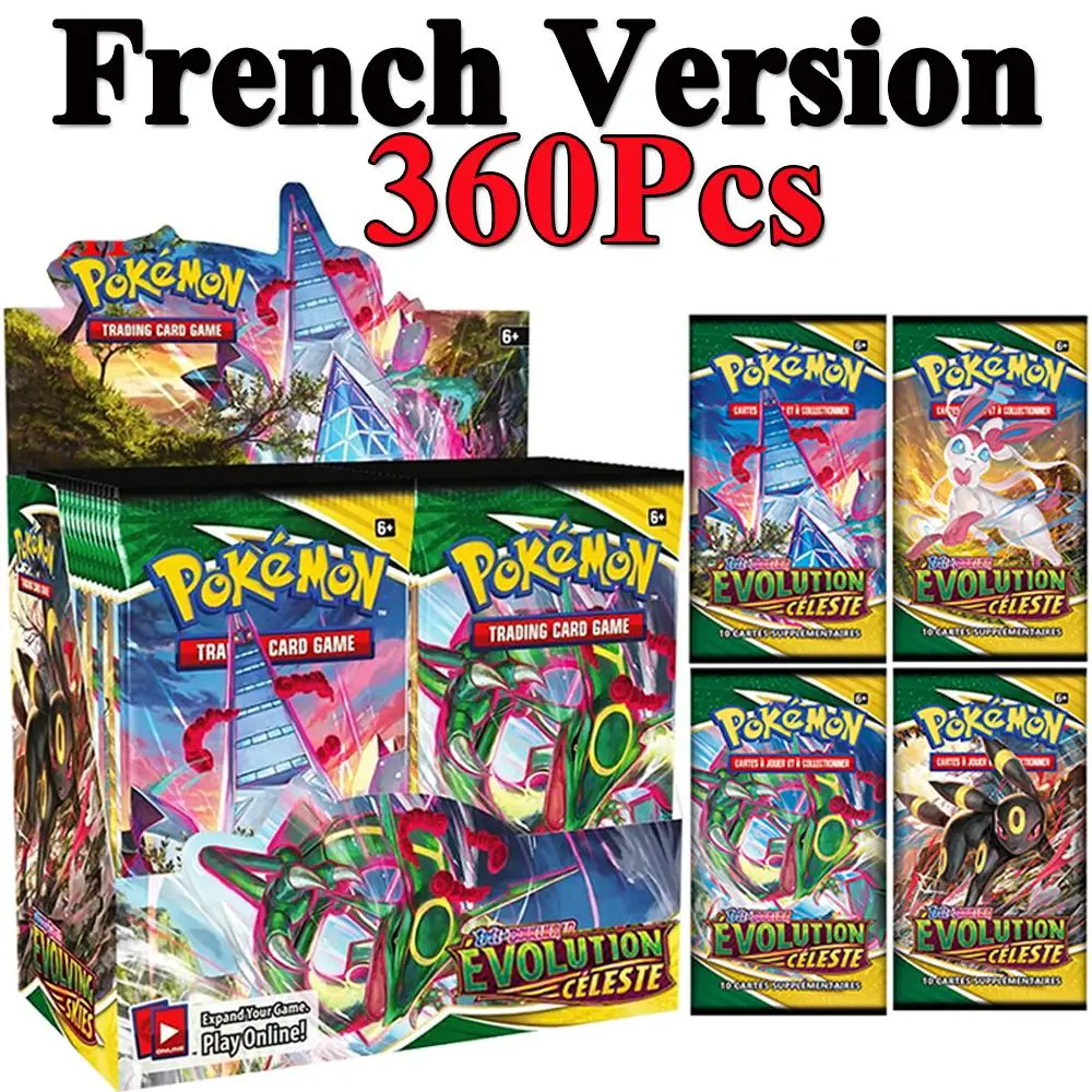 360/324 шт. Карты Покемон франчеза карты изменяющееся небо фьюжн забастовка игра на английском/французском покемоне карты игра для детей 
360/324 шт. Карты Покемон франчеза карты изменяющееся небо фьюжн забастовка игра на английском/французском покемоне карты игра для детей
