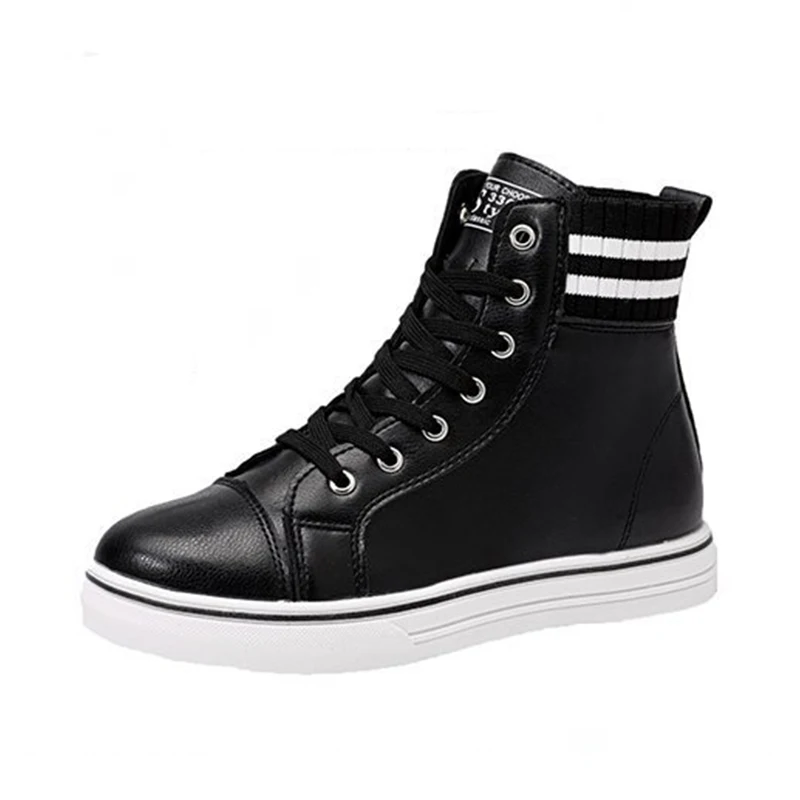 High Top Sneakers Women PU Leather Shoes Autumn Black Sneakers Female Quality Flats Woman Vulcanize Shoes Tenis Feminino
High Top Sneakers Women PU Leather Shoes Autumn Black Sneakers Female Quality Flats Woman Vulcanize Shoes Tenis Feminino