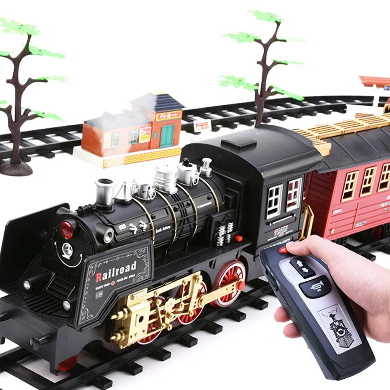Новый набор электрических поездов RC игрушка железная дорога дистанционное
