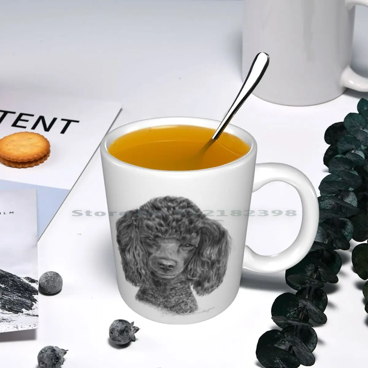 Миниатюрный пудель черные керамические кружки кофейные чашки Кружка для молока