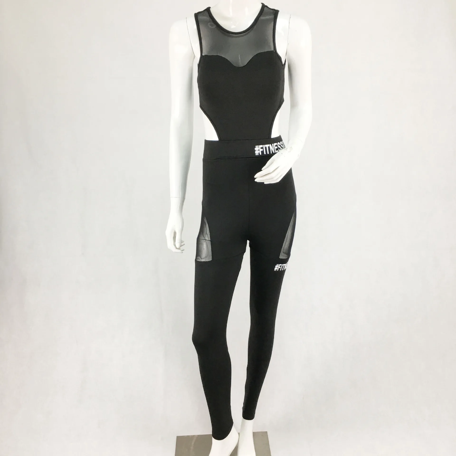 Sexy Sleeveless Hollow Jumper Mesh Bodysuit Overalls Women Polyester Bodycon Jumpsuits Rompers
Sexy Sleeveless Hollow Jumper Mesh Bodysuit Overalls Women Polyester Bodycon Jumpsuits Rompers