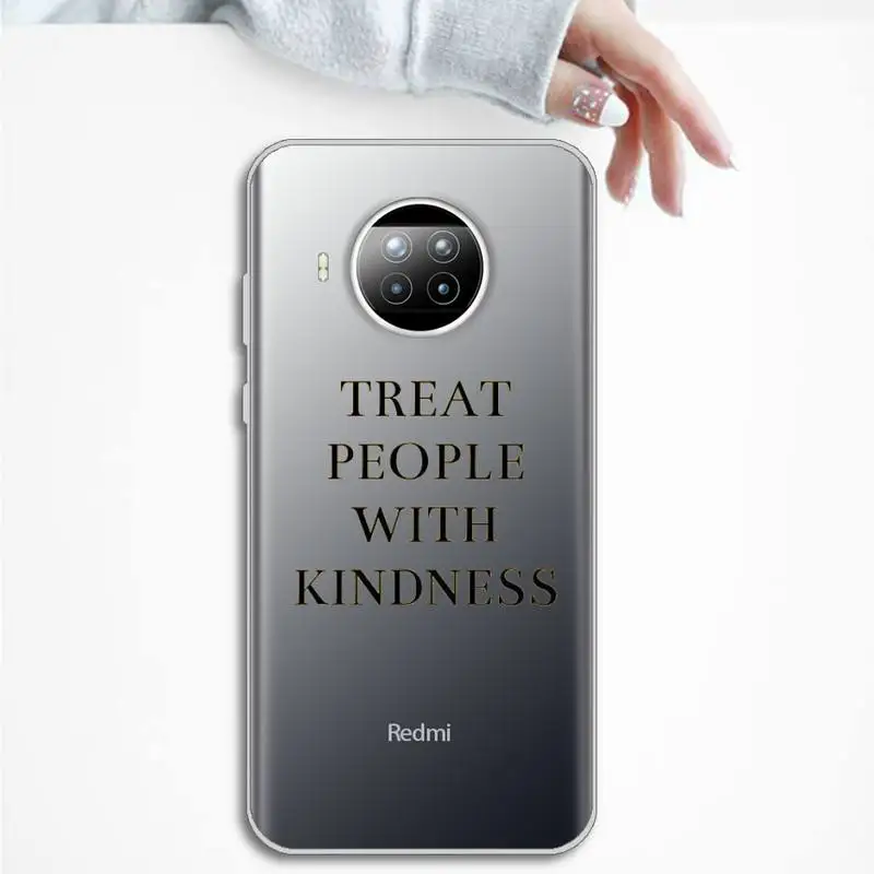 treat people with kindness Phone Case Transparent Clear for Xiaomi Redmi note 10 t 8 9 pro lite 11
treat people with kindness Phone Case Transparent Clear for Xiaomi Redmi note 10 t 8 9 pro lite 11