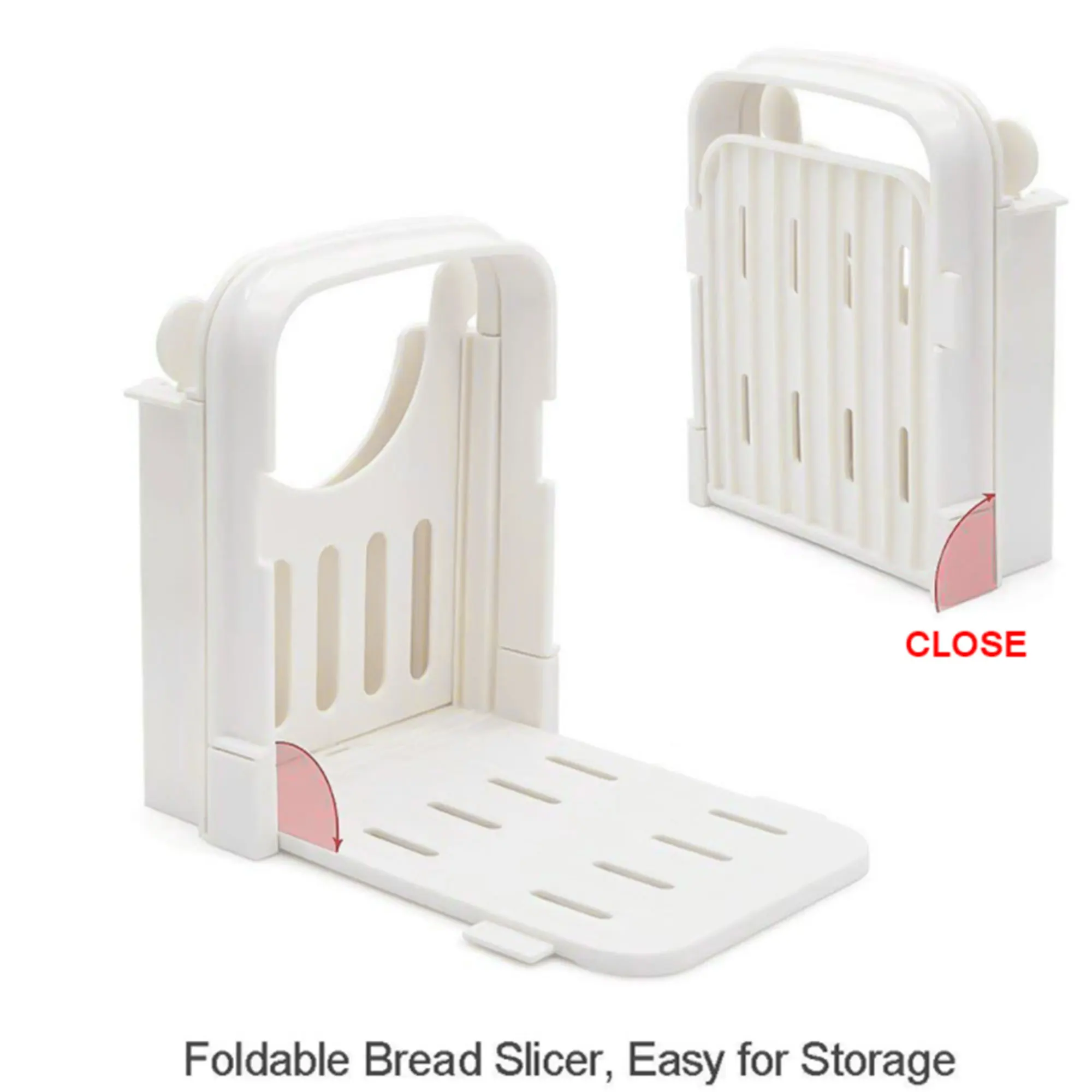 Folding Bread Slicer Adjustable Loaf Cutting Guide for Bagel Toast Sandwich Usaful Kitchen Tools
Folding Bread Slicer Adjustable Loaf Cutting Guide for Bagel Toast Sandwich Usaful Kitchen Tools
