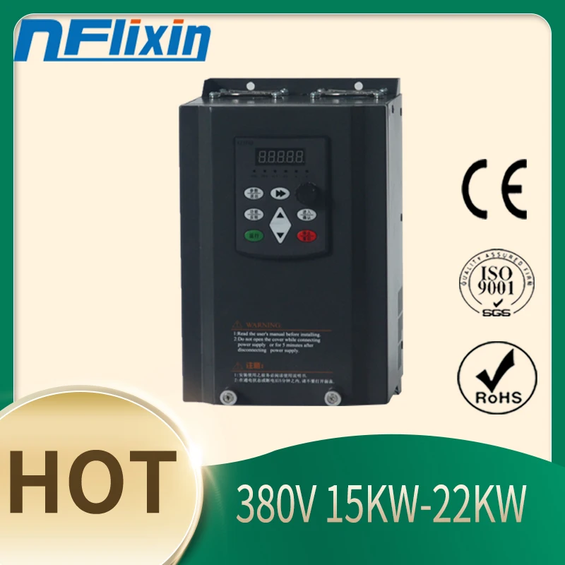 380V 15KW VFD High Performance AC to AC Variable Frequency Inverter of Three Phase
380V 15KW VFD High Performance AC to AC Variable Frequency Inverter of Three Phase