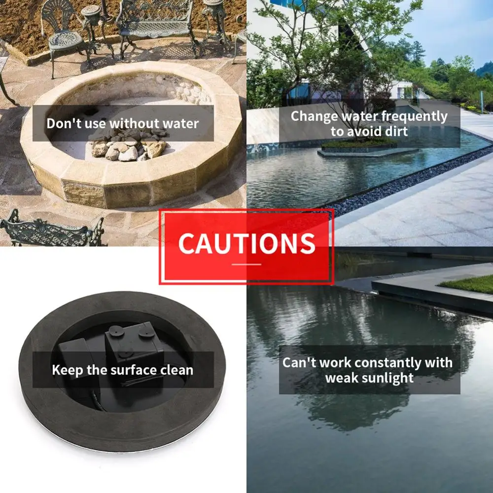 Solar Powered Floating Bird Bath Water Fountain Pump Watering & Irrigation For Pool Garden Aquarium Pond Decor
Solar Powered Floating Bird Bath Water Fountain Pump Watering & Irrigation For Pool Garden Aquarium Pond Decor