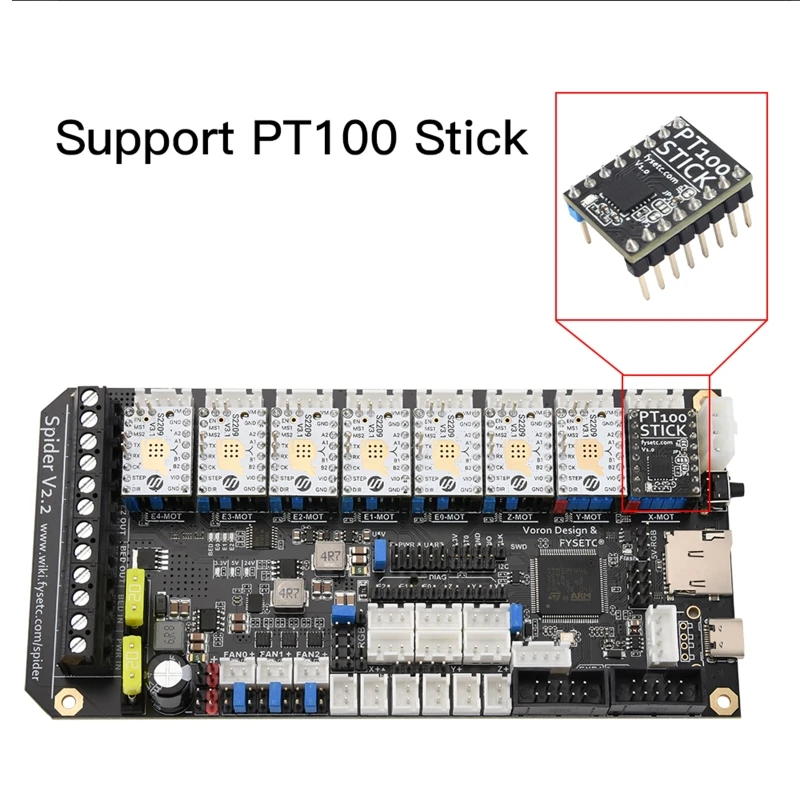 63HD Spider V2.2 3D Printer Parts 32 bit Super Quiet Mute Motherboard Main Board 2209
63HD Spider V2.2 3D Printer Parts 32 bit Super Quiet Mute Motherboard Main Board 2209
