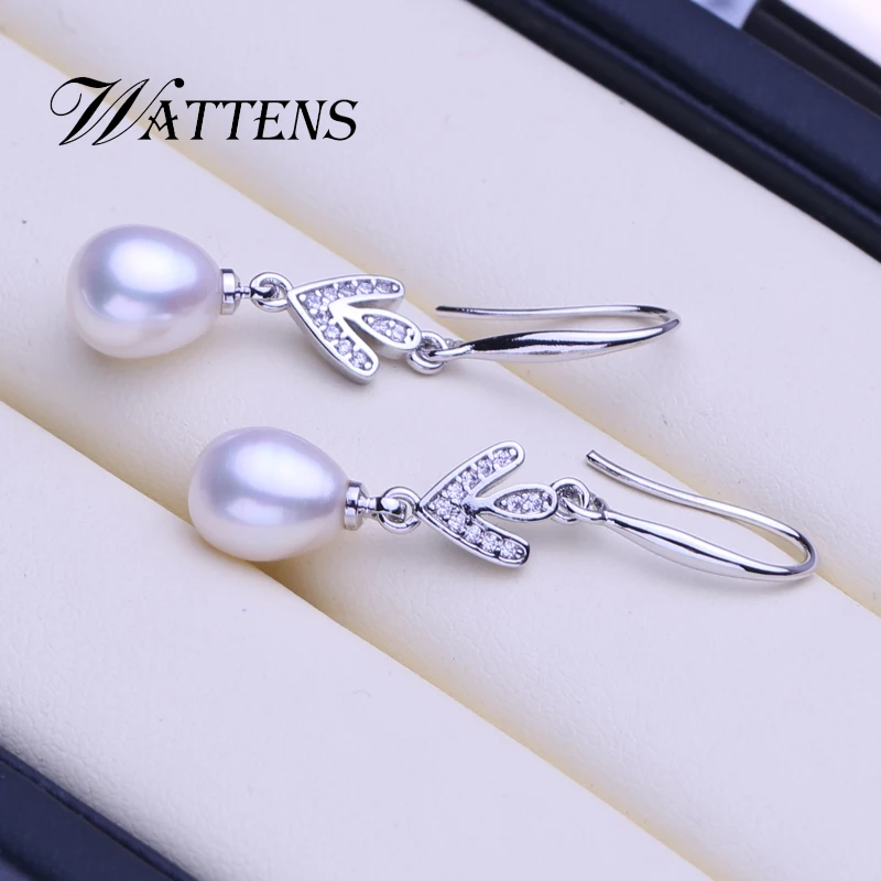 

925 sterling silver earrings natural pearl earrings for women Bohemia drop earrings wedding party accessories gift Promotion new