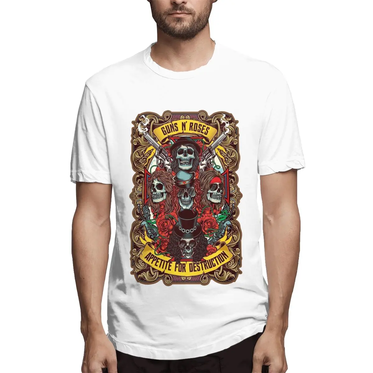 Classic Rock And Roses Funny Crossfit Men Humor Tees Short Sleeve Crew Neck T-Shirt 100% Cotton Gift Clothing
Classic Rock And Roses Funny Crossfit Men Humor Tees Short Sleeve Crew Neck T-Shirt 100% Cotton Gift Clothing