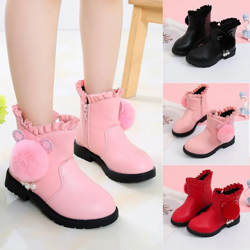 Girl Shoes Fashion Leather Boots for Kids Girls Keep Warm Children Princess Style Short Boots Non-slip 2020 New
Girl Shoes Fashion Leather Boots for Kids Girls Keep Warm Children Princess Style Short Boots Non-slip 2020 New