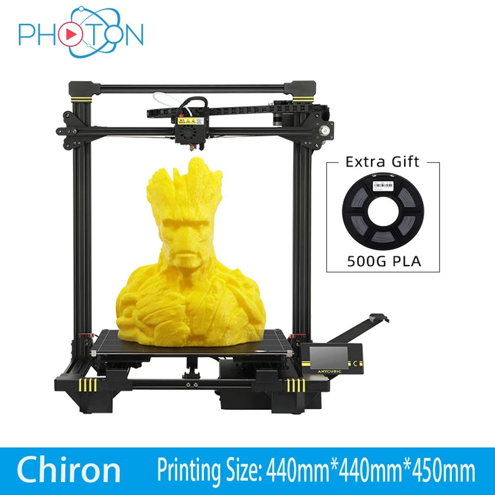 NEW 3D Printer Anycubic Chiron Automatic Leveling Huge Build Volume 400*400*450mm TFT Touch Screen FDM 3d Printer Kit impresora
NEW 3D Printer Anycubic Chiron Automatic Leveling Huge Build Volume 400*400*450mm TFT Touch Screen FDM 3d Printer Kit impresora