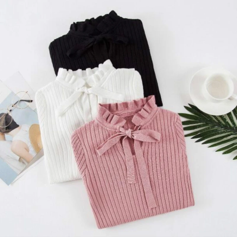 New Autumn Winter Knitted Slim Sweaters Solid Female Cotton Soft Elastic Color Pullovers Bandage Long Sleeve Sweaters Women
New Autumn Winter Knitted Slim Sweaters Solid Female Cotton Soft Elastic Color Pullovers Bandage Long Sleeve Sweaters Women