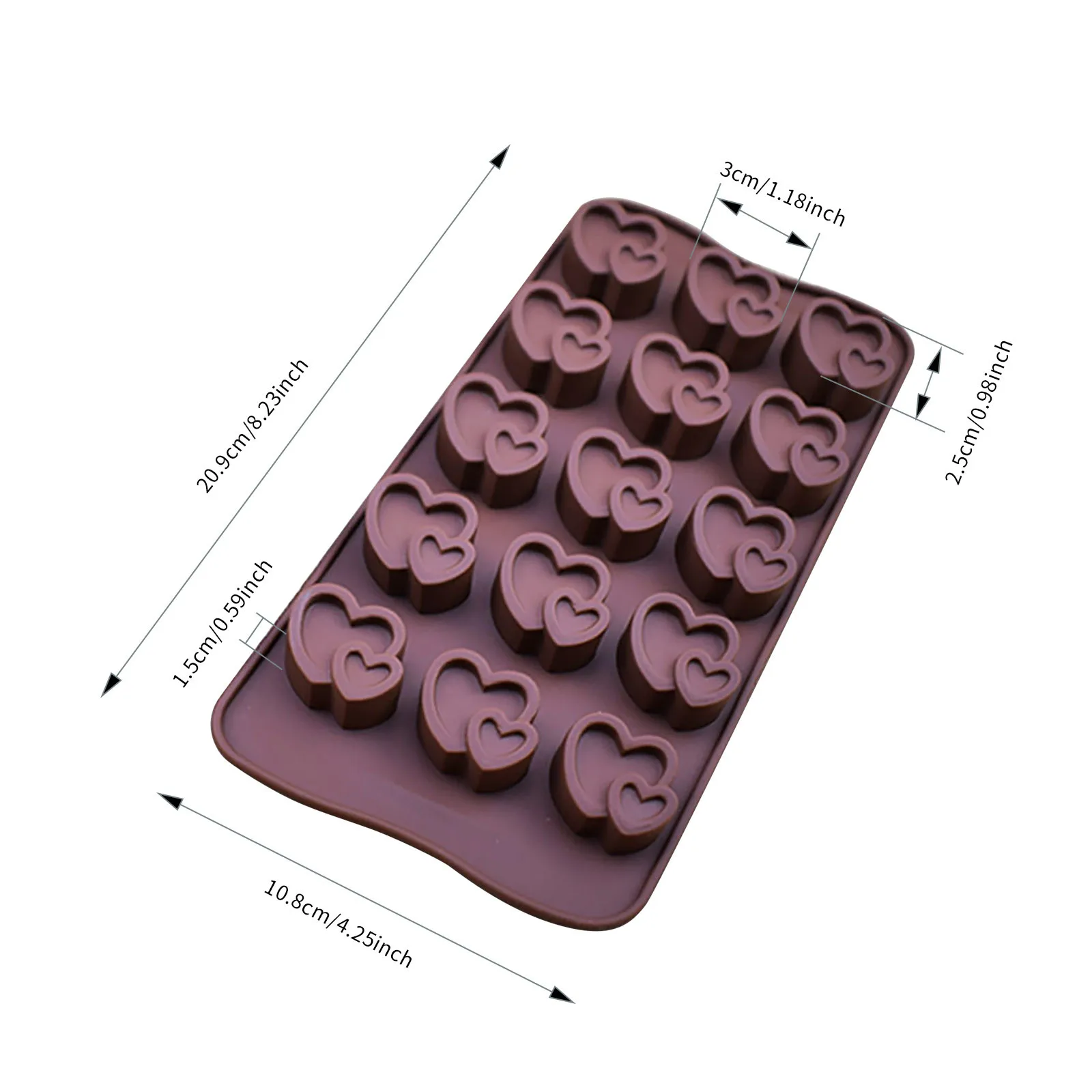 New 2pc Creative Heart to Heart Silicone Mold Baking Fondant Chocolate Mold Epoxy Plaster Mold DIY Handmade Food Grade Bakeware
New 2pc Creative Heart to Heart Silicone Mold Baking Fondant Chocolate Mold Epoxy Plaster Mold DIY Handmade Food Grade Bakeware