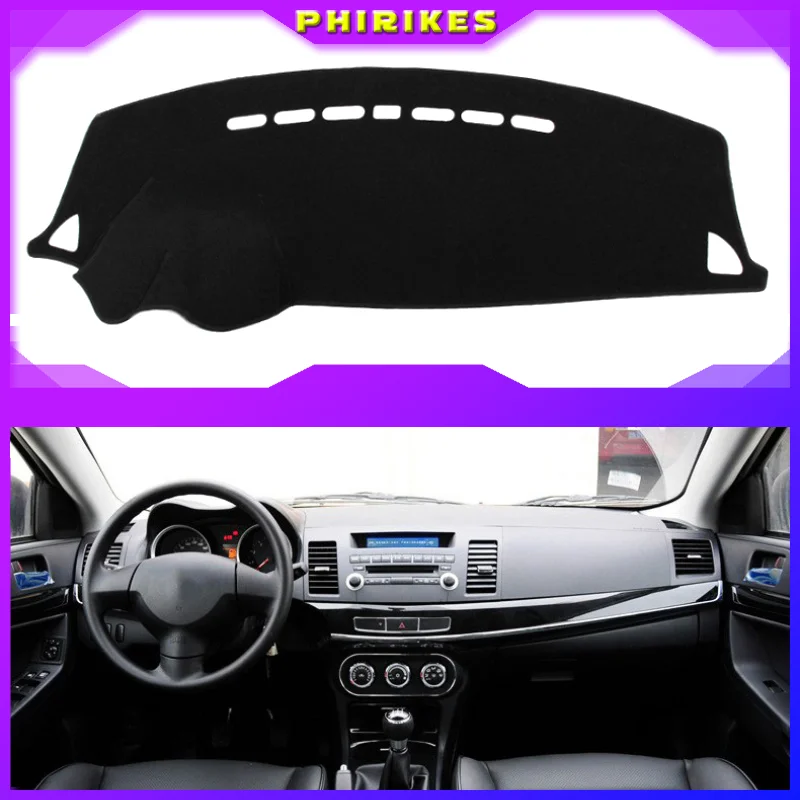 

Car Dashboard Cover Dashmat Dash Mat Pad Sun Shade Dash Board Cover Carpet For Mitsubishi Lancer EX 2008 To 2016 Car-Styling