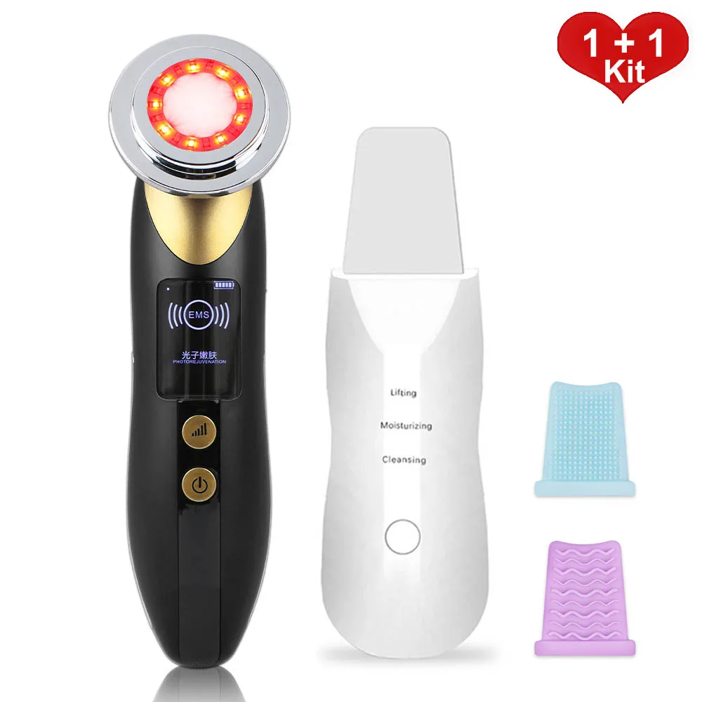 Rechargeable Skin Scrubber Peeling Shovel Acne Blackhead Remover Deep Cleaning Machine Face Lifting Facial Massager LED Beauty
Rechargeable Skin Scrubber Peeling Shovel Acne Blackhead Remover Deep Cleaning Machine Face Lifting Facial Massager LED Beauty